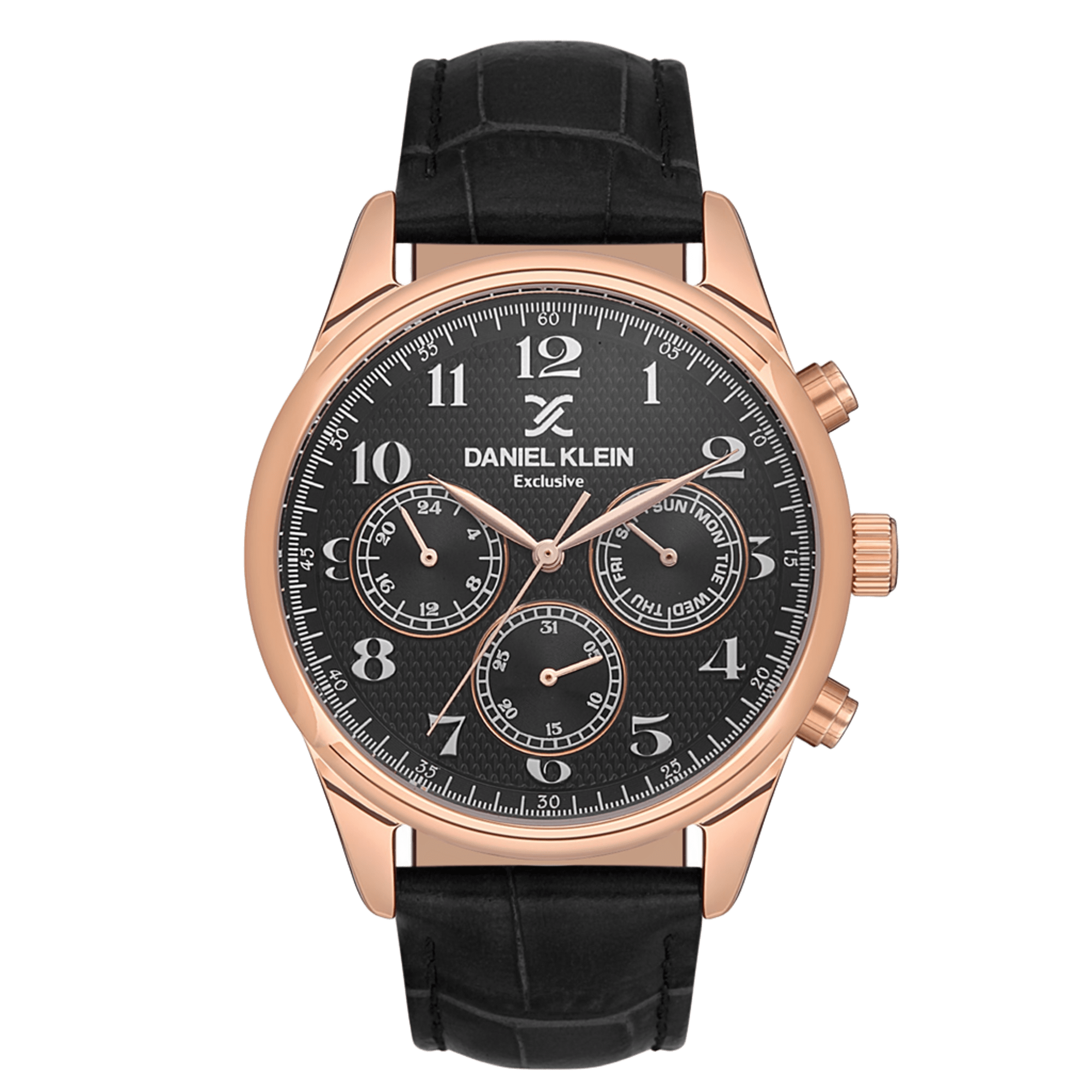 DANIEL KLEIN BLACK DIAL MEN'S ANALOGUE WATCH