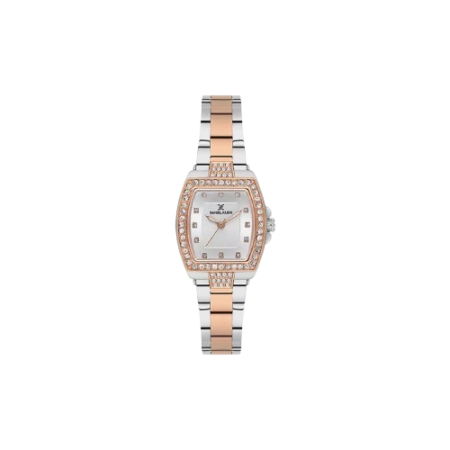 SILVER PREMIUM WOMEN WATCH WITH METALLIC STRAP ROSE GOLD STAINLESS STEEL STRAP - DK.1.13784-5-MPT Watches | Buy Luxury & Branded Watches Online 