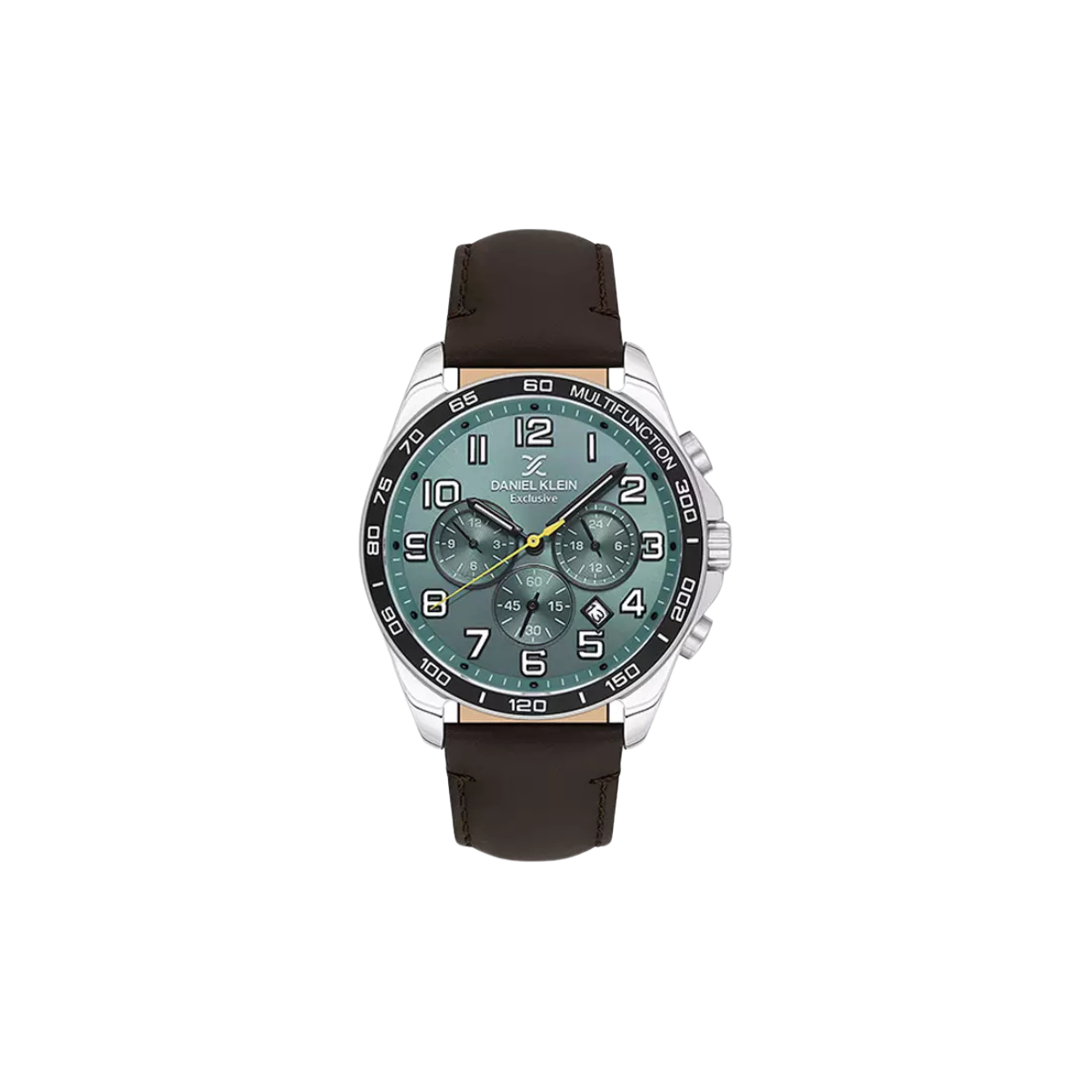 DANIEL KLEIN EXCLUSIVE MEN CHRONOGRAPH WATCH D.BROWN GENUINE LEATHER STRAP - DK.1.13843-2-MPT Watches | Buy Luxury & Branded Watches Online