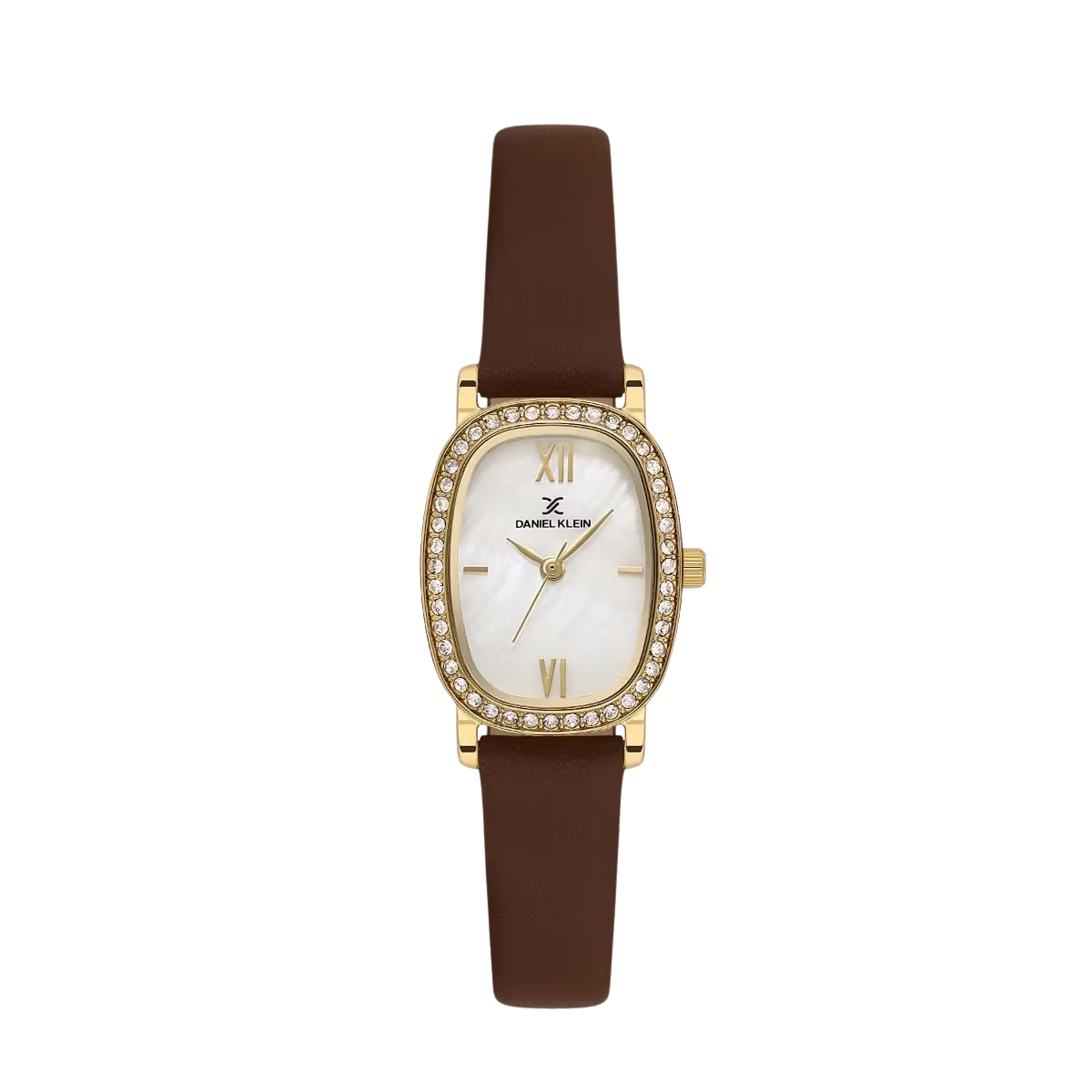 DANIEL KLEIN PREMIUM WOMEN'S ANALOG WATCH BROWN GENUINE LEATHER - DK.1.13943-3-MPT Watches | Buy Luxury & Branded Watches Online 