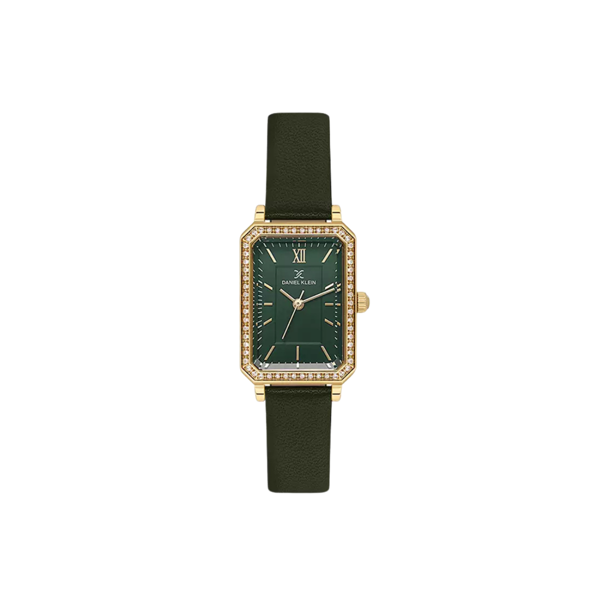 DANIEL KLEIN PREMIUM WOMEN'S ANALOG WATCH GREEN GENUINE LEATHER - DK.1.13971-3-MPT Watches | Buy Luxury & Branded Watches Online 
