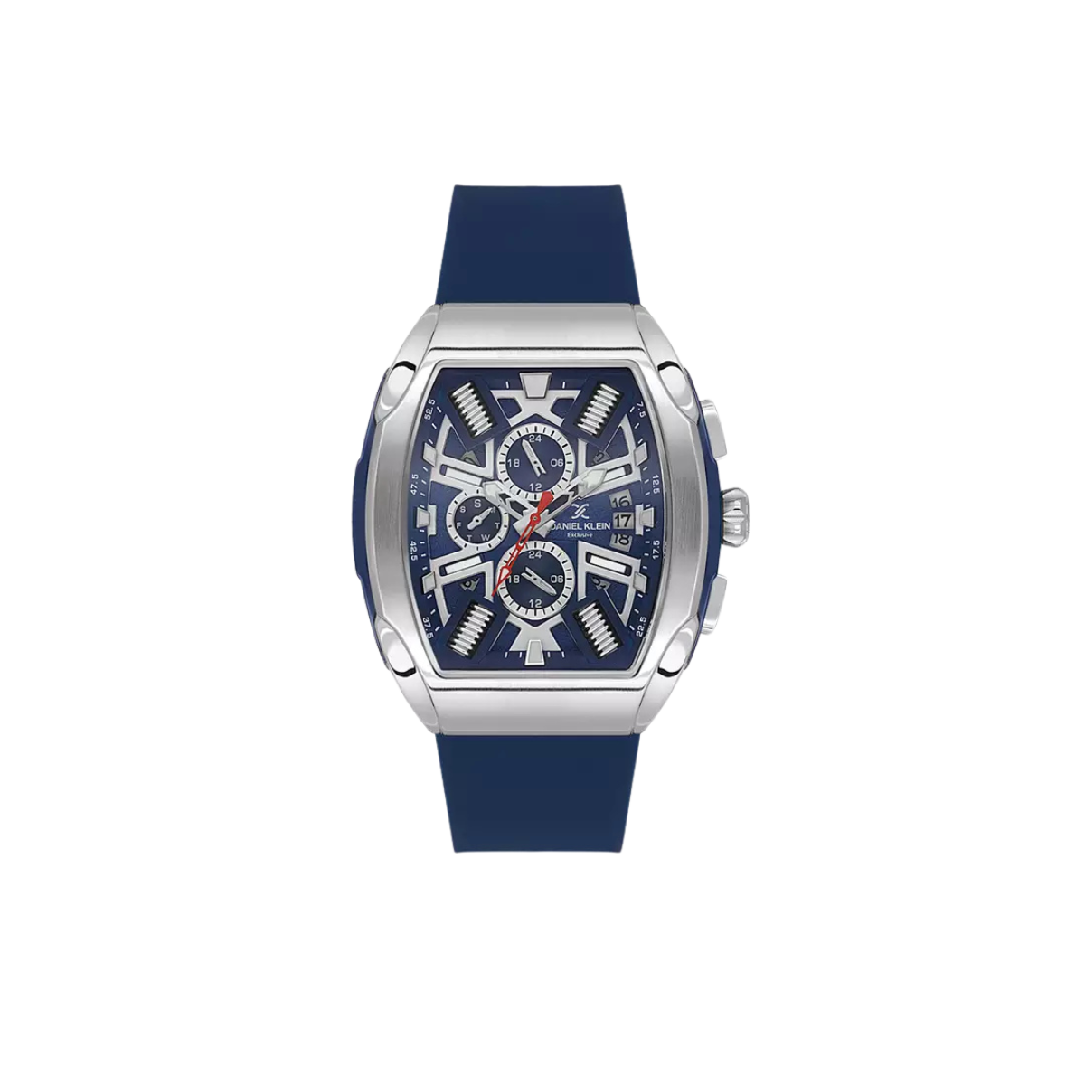 DANIEL KLEIN EXCLUSIVE MEN'S CHRONOGRAPH WATCH BLUE SILICONE - DK.1.14028-2-MPT Watches | Buy Luxury & Branded Watches Online 