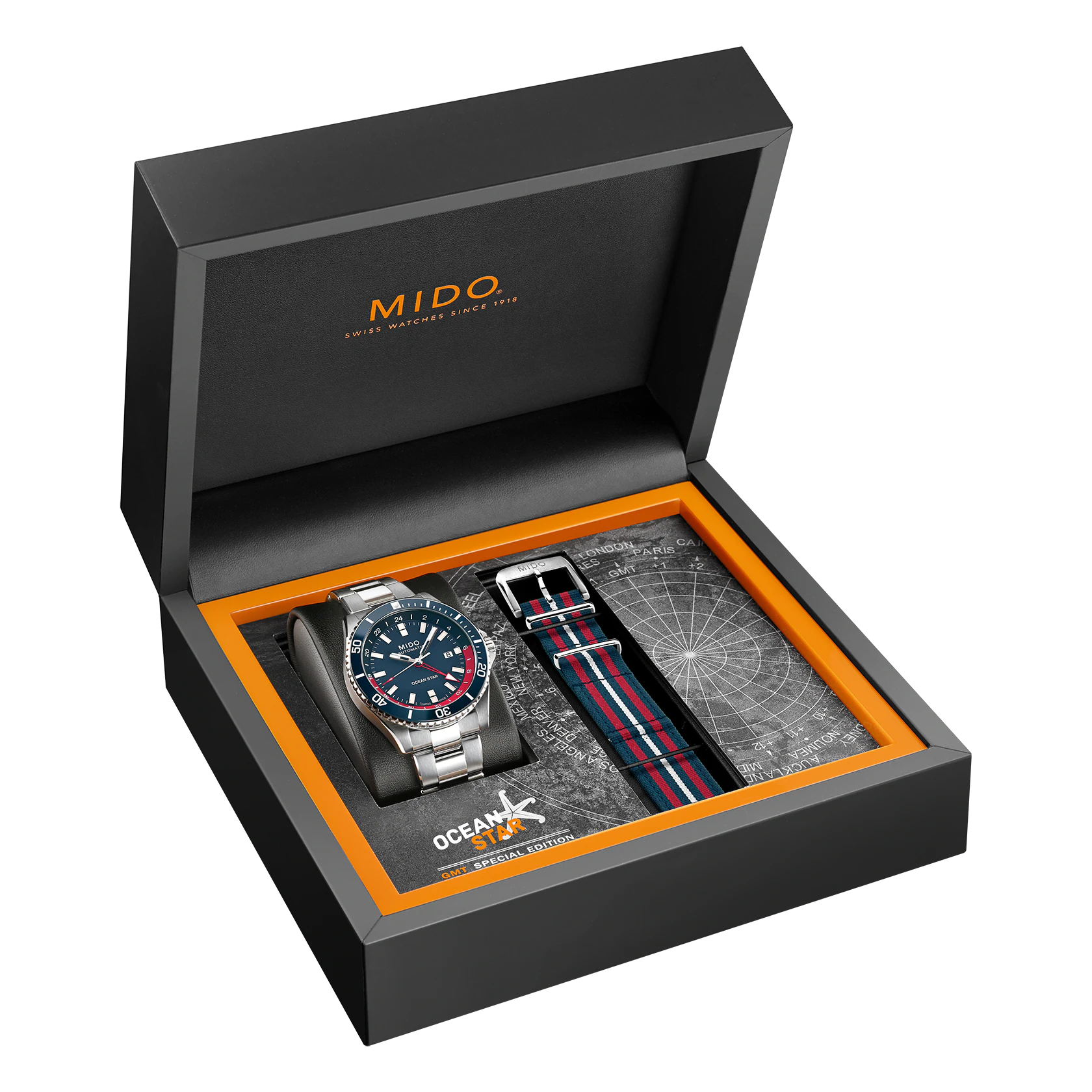 MIDO OCEAN STAR GMT