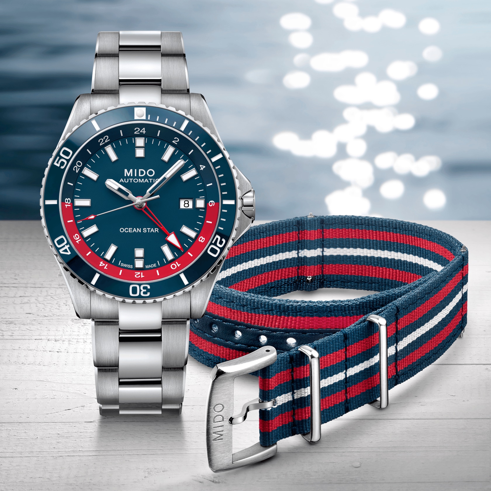 MIDO OCEAN STAR GMT