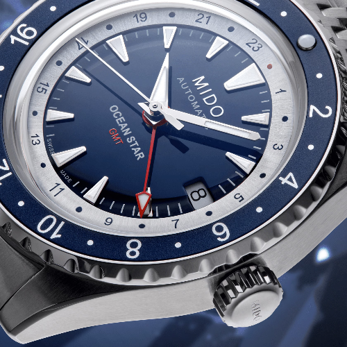 MIDO OCEAN STAR GMT *SPECIAL EDITION (1 EXTRA STRAP)*