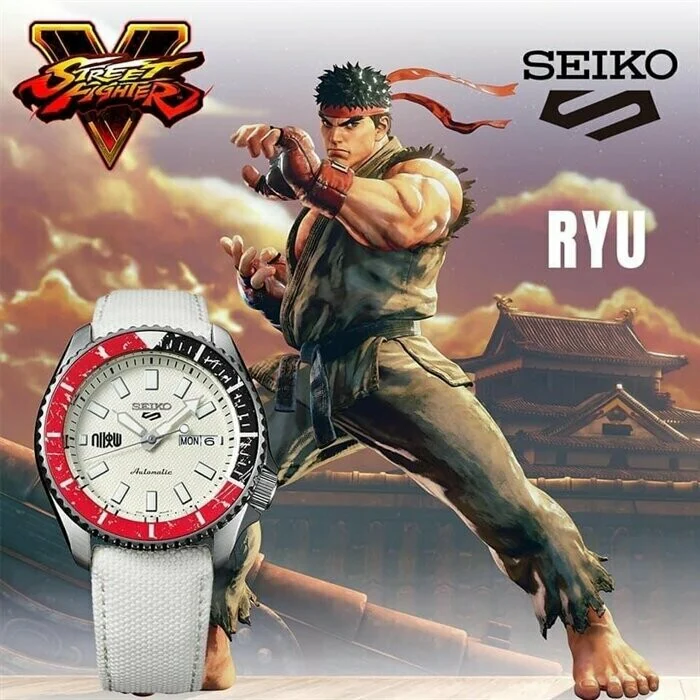 SEIKO 5 SRPF19K1 SPORTS STREET FIGHTER V LIMITED EDITION