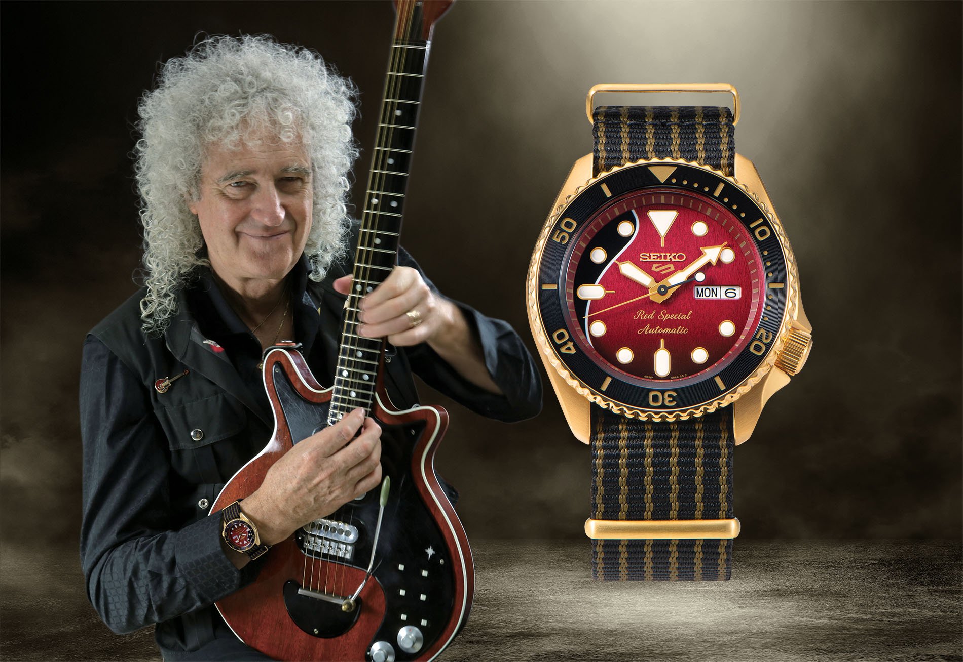 SEIKO 5 SRPH80K1 SPORTS BRIAN MAY LIMITED EDITION