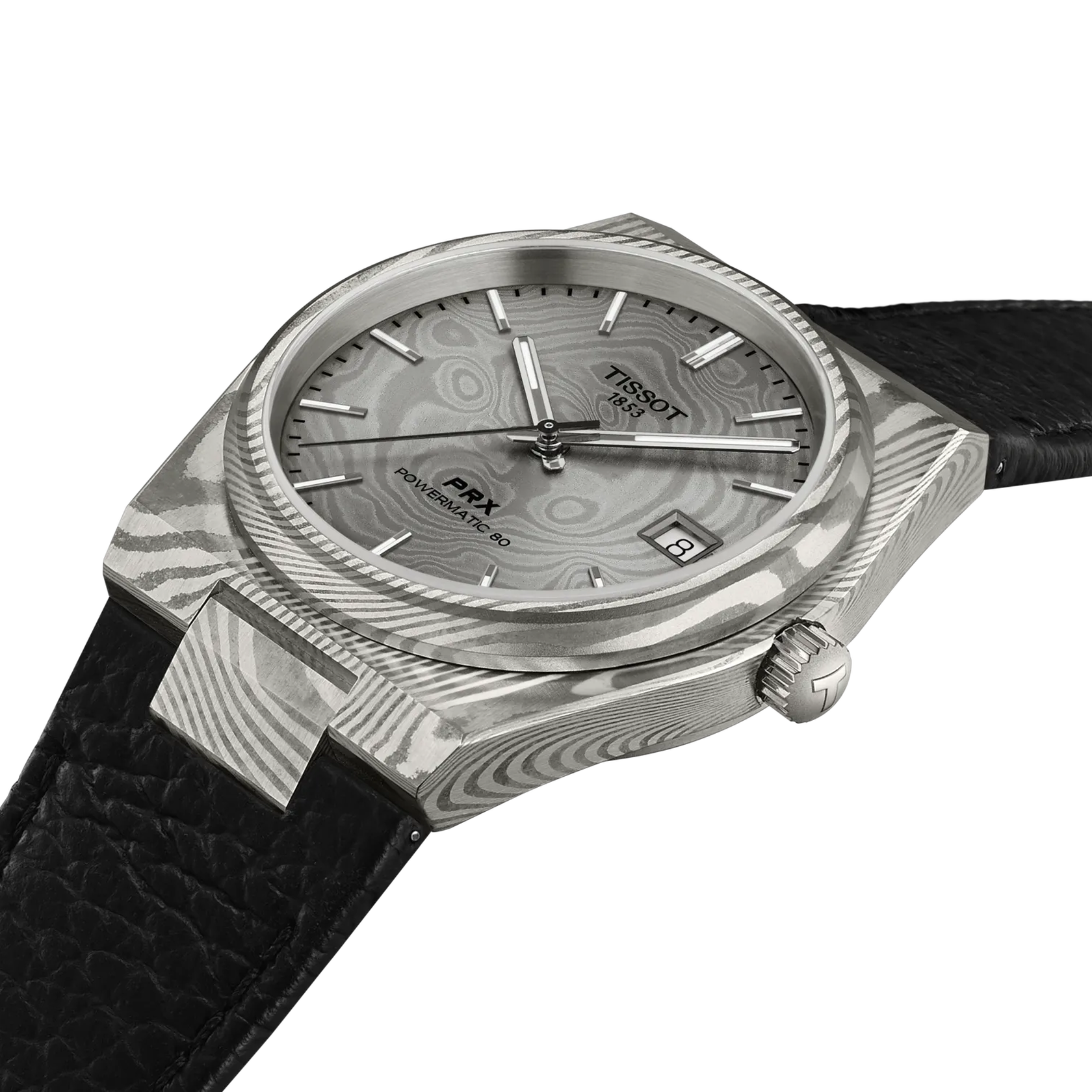 TISSOT PRX DAMASCUS STEEL 38MM