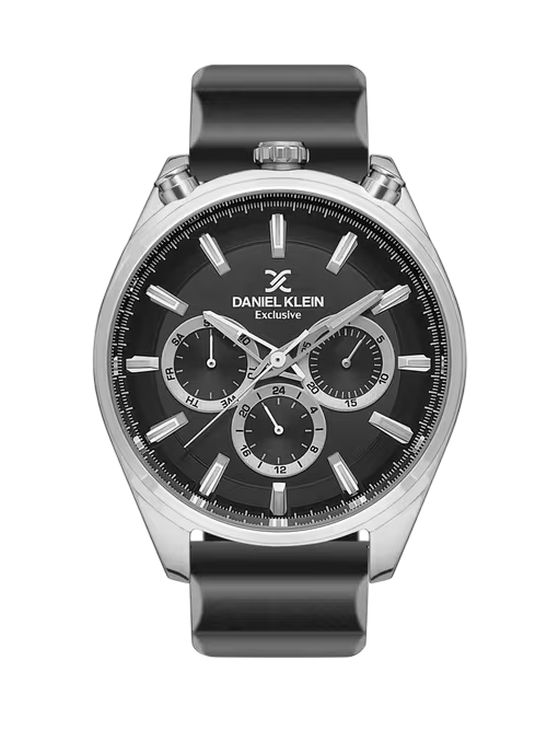 DANIEL KLEIN EXCLUSIVE MEN GUN BLACK DIAL WATCH - DK.1.13144-1