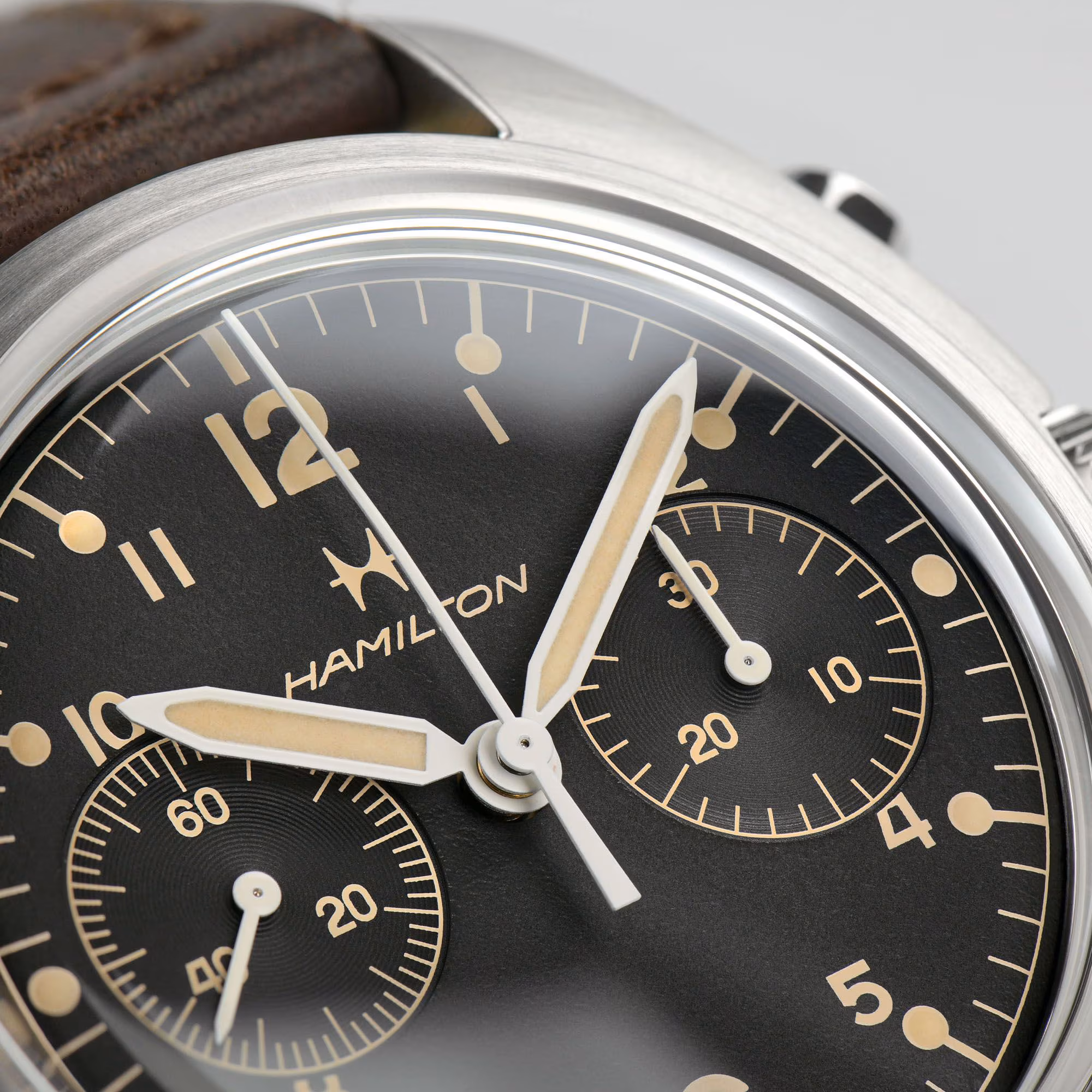 HAMILTON KHAKI AVIATION PILOT PIONEER MECHANICAL CHRONO