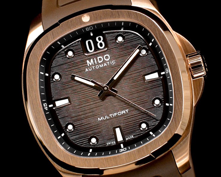 Mido Multifort TV Big Date Rose Gold - Rubber Ref. M049.526.37.291.00