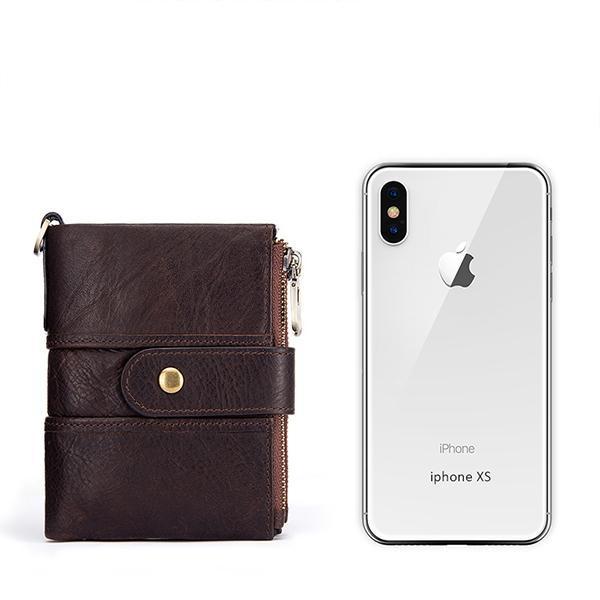 GenuineLeather Anti-theft Retro Wallet mySite