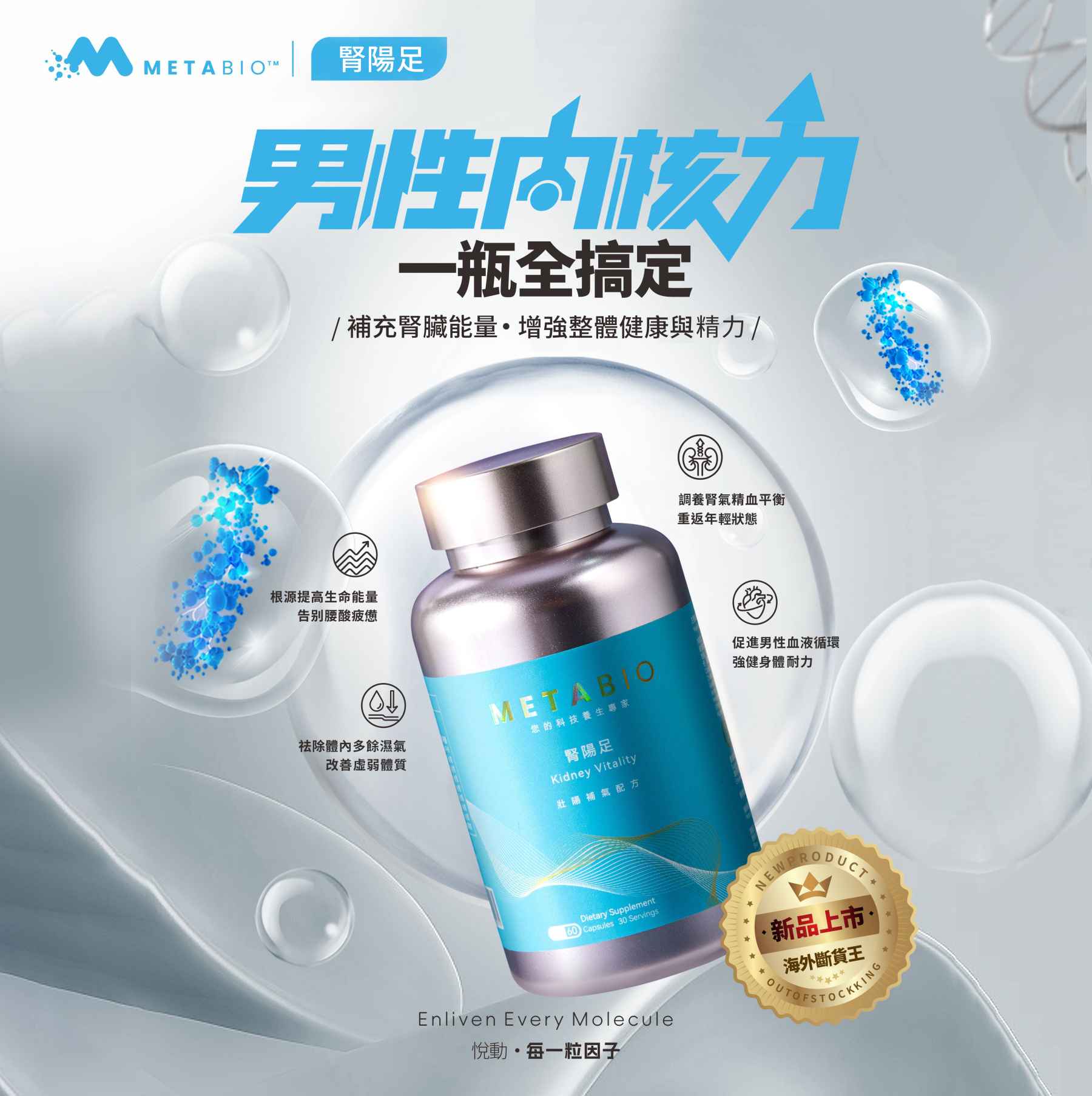 腎陽足 (60粒)｜Kidney Vitality (60 Capsules)