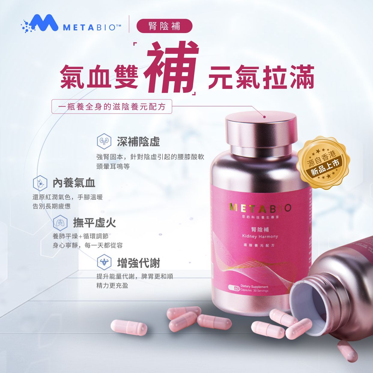腎陰補 (60粒)｜Kidney Harmony (60 Capsules)