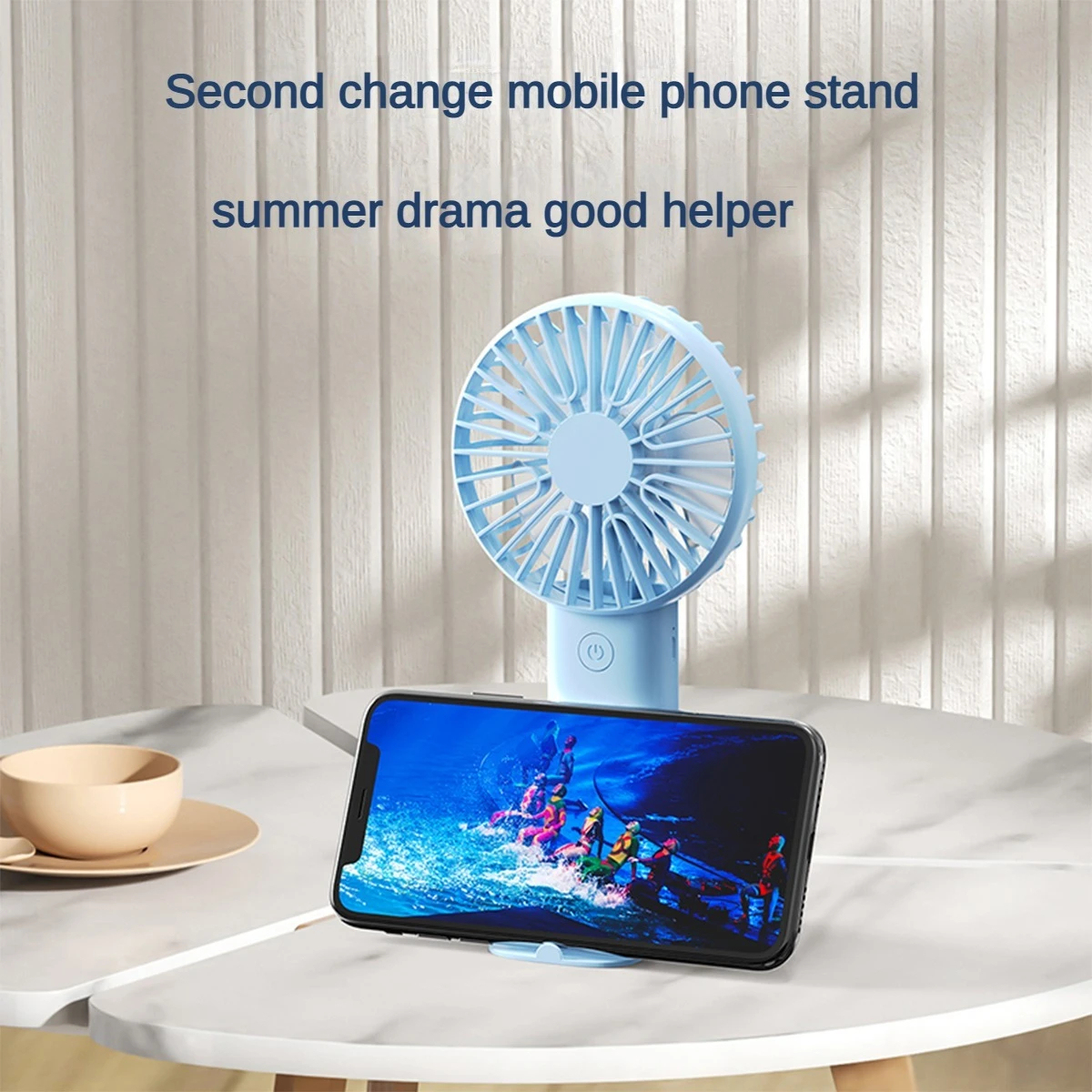 Rechargeable Mini Handheld Fan Classic Quiet USB Desk Fan Long Battery Life, Portable for Outdoor Use 8.1×3.7×2.6in