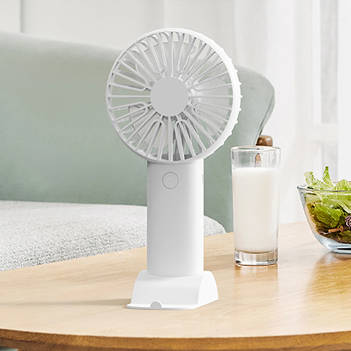 Rechargeable Mini Handheld Fan Classic Quiet USB Desk Fan Long Battery Life, Portable for Outdoor Use 8.1×3.7×2.6in