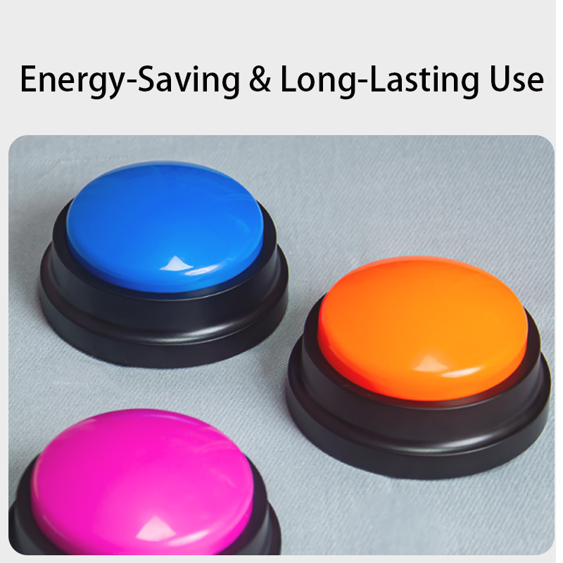 Pet Communication Buttons: 4-Pack Recordable Dog Cat Training Buzzers Set Pet Training Gift For Pet Lovers Animal Person