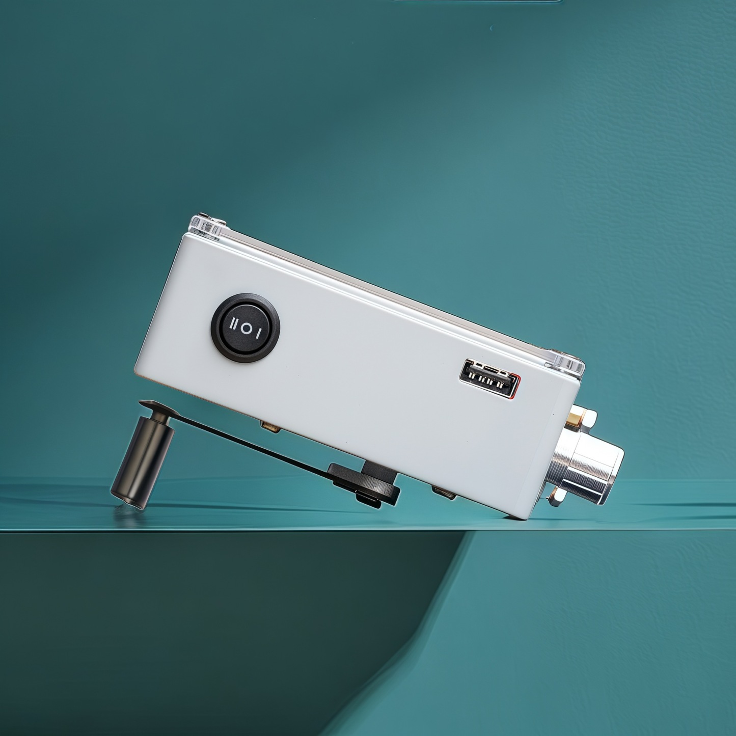 Hand Crank Generator 8.4V Emergency Power Bank with USB Output, LED Light, Ignition, Battery-Free Outdoor Charger