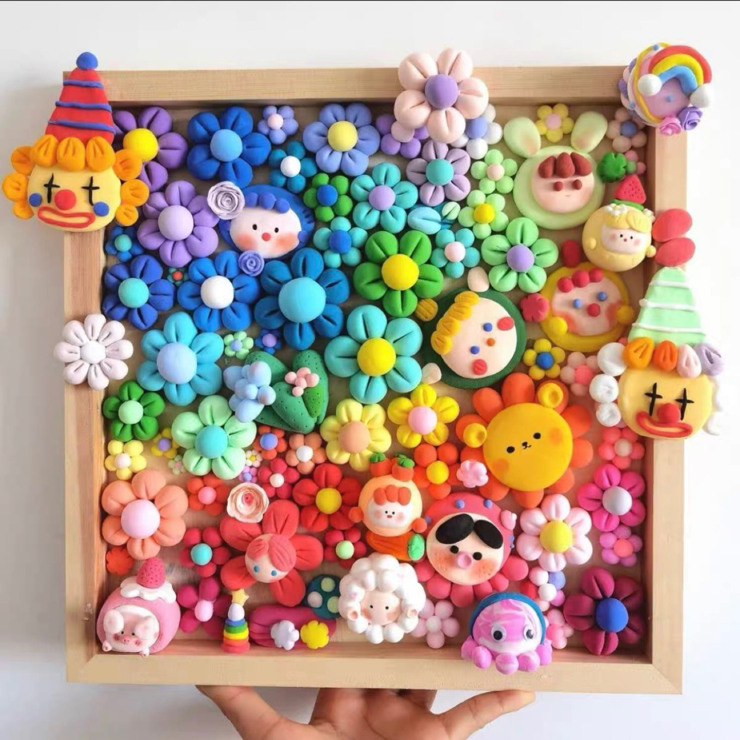 Valentine's Day Couple DIY Clay Painting 48 Color Clay Cute Monster Beautiful Gift For Her Let Your Imagination Run Wild - 3DCrystalGifts