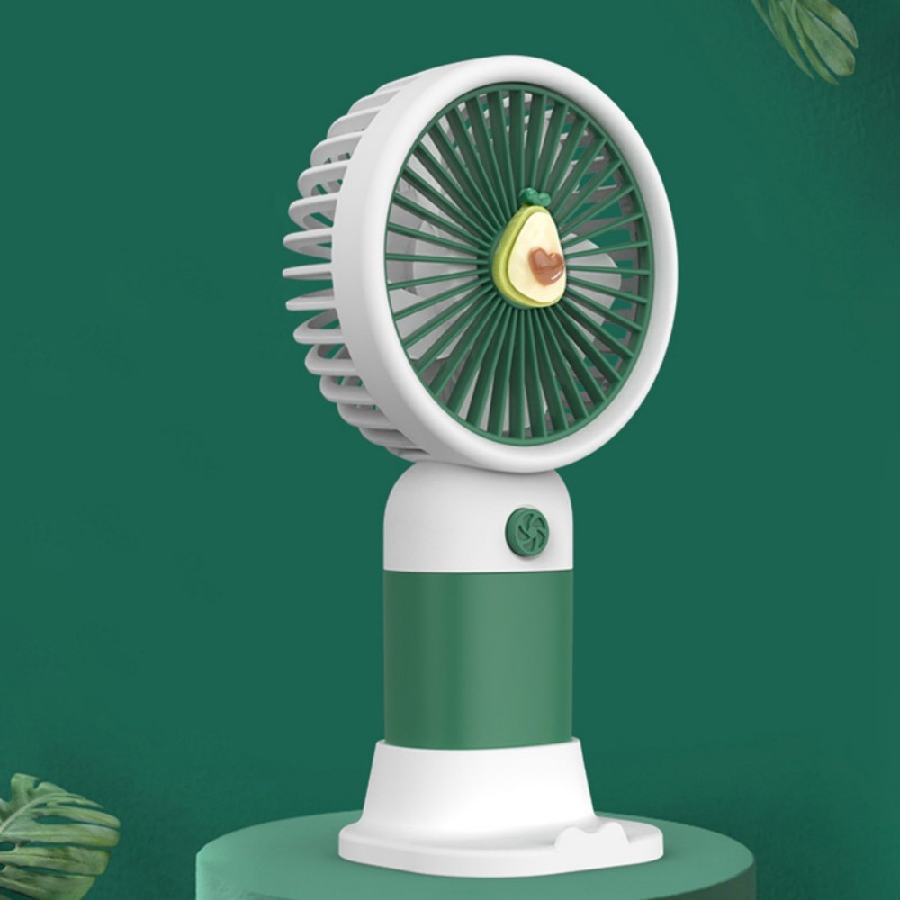 Cute Fruit Mini USB Handheld Fan Portable Cartoon Rechargeable Fan for Students & Travel