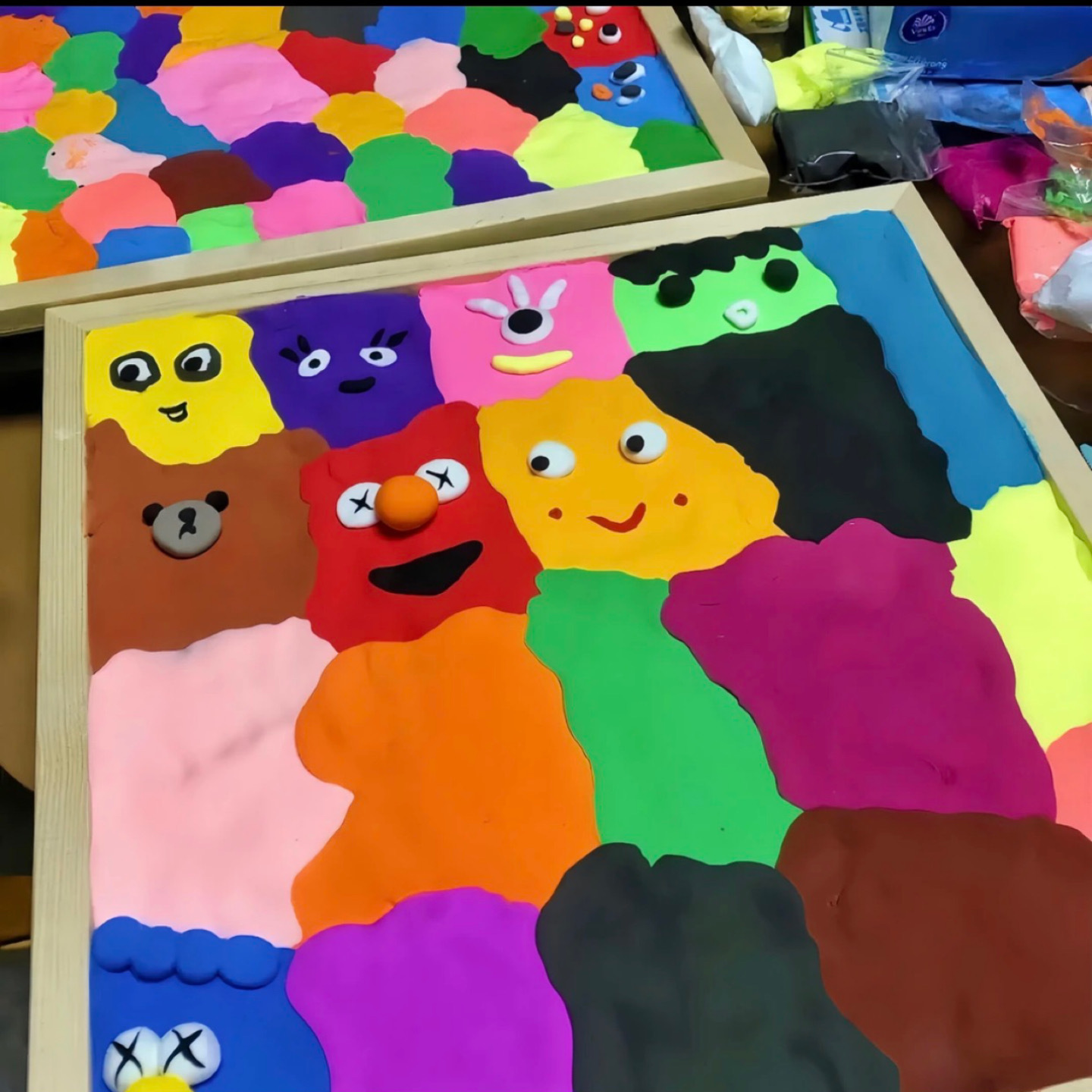 Valentine's Day Couple DIY Clay Painting 48 Color Clay Cute Monster Beautiful Gift For Her Let Your Imagination Run Wild - 3DCrystalGifts