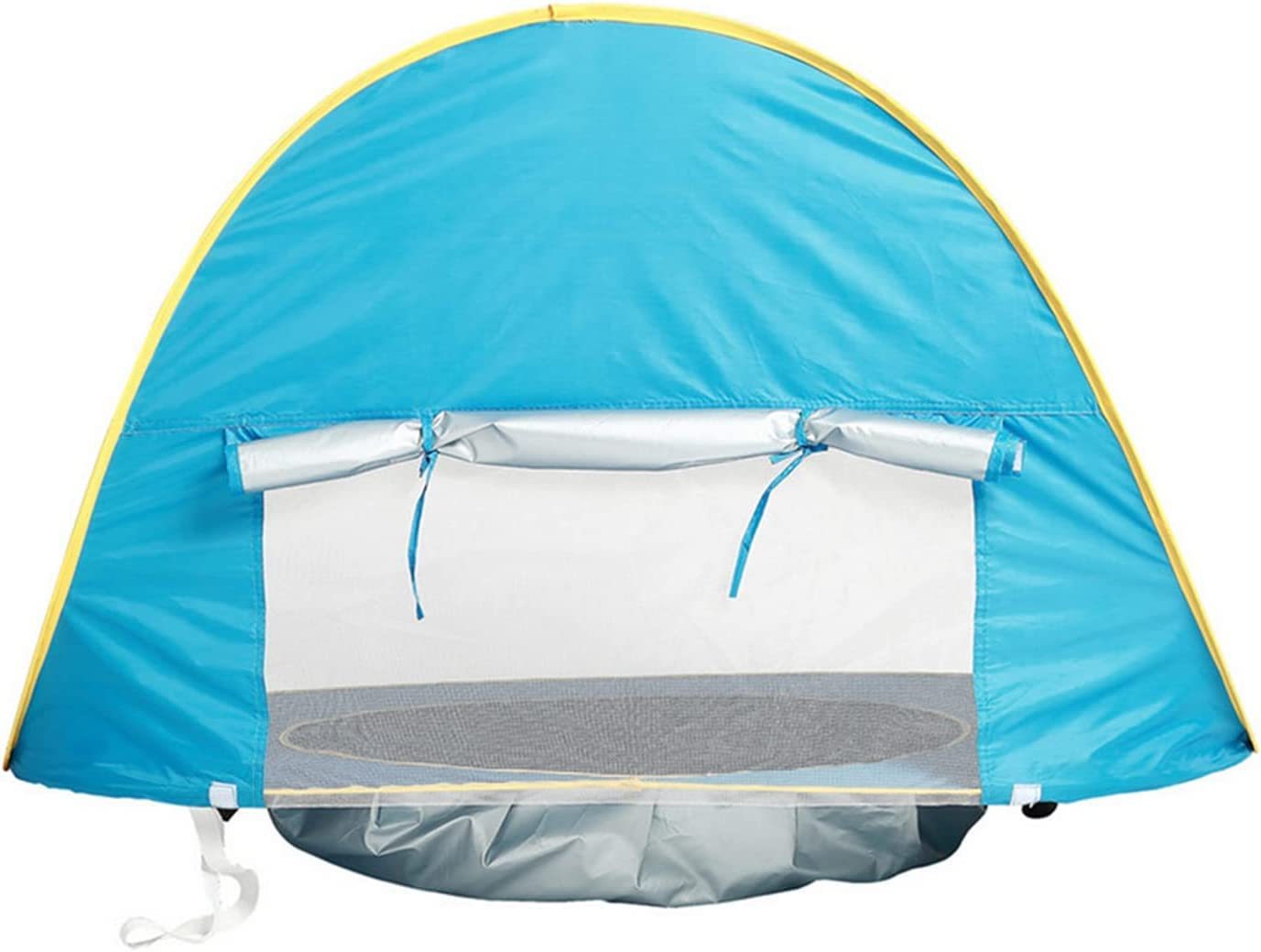 Baby Beach Tent with Mini Pool Pop-Up UV Sun Shelter UPF 50+, Removable Canopy & Carry Bag