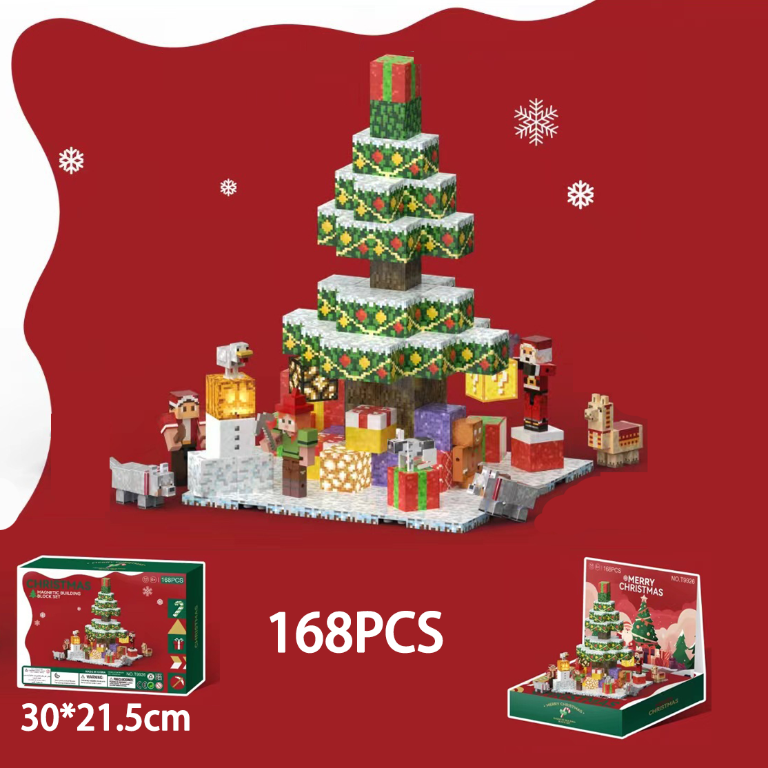 Magnetic Blocks | 100PCS 0.8in Sensory Christmas Magnetic Tiles Building Cubes 2025 Upgraded STEM Game Toys for Toddlers | Christmas Birthday Gifts for Boys & Girls Ages 3-4, 5 6 7 8 9 10 11 12