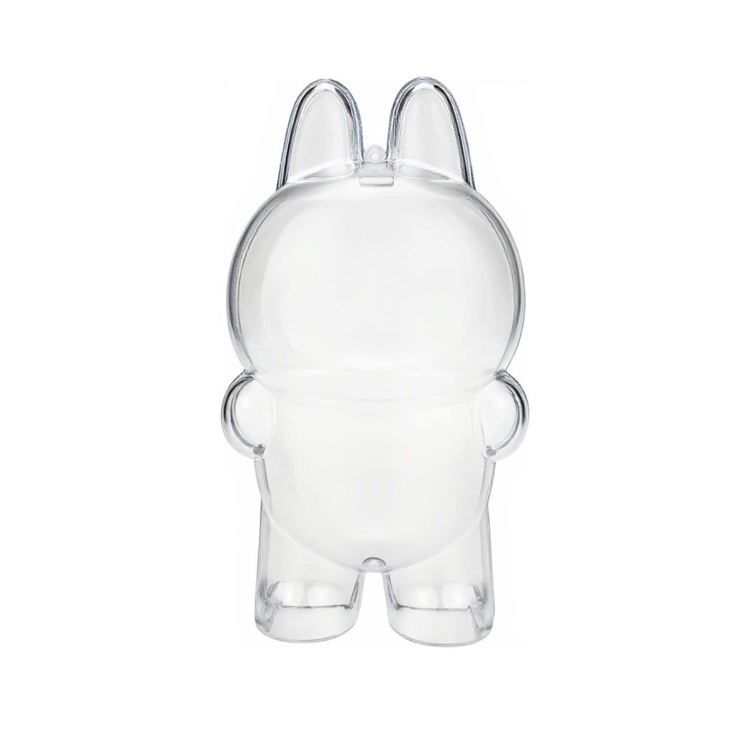 Protective Display Case for Designer Art Toys Hard Acrylic Cover with Keychain for Figures in Themed Costumes