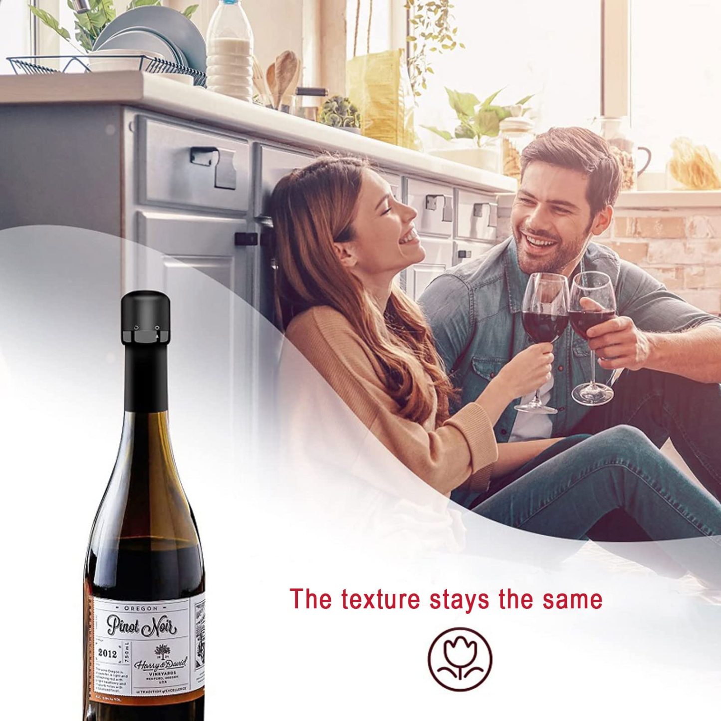 Wine Saver Vacuum Bottle Stopper –  3 Pack Reusable Wine Preserver Pump Cork for Airtight Seal