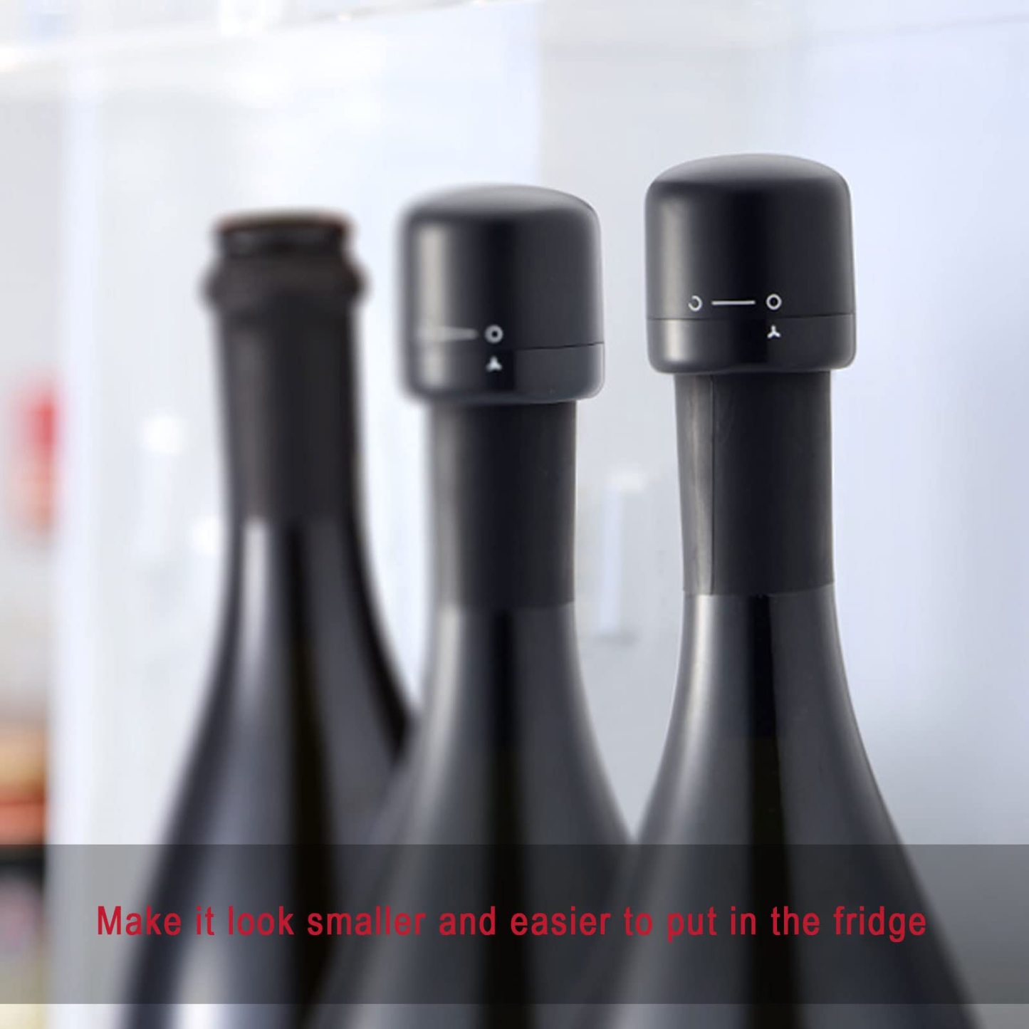 Wine Saver Vacuum Bottle Stopper –  3 Pack Reusable Wine Preserver Pump Cork for Airtight Seal