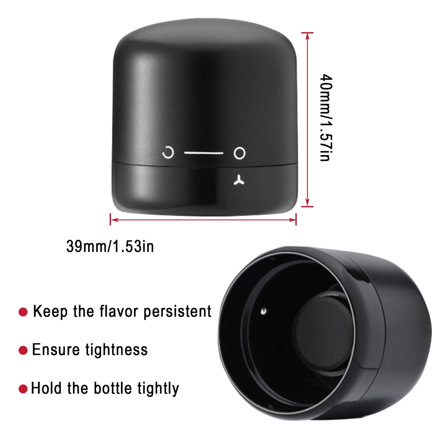 Wine Saver Vacuum Bottle Stopper –  3 Pack Reusable Wine Preserver Pump Cork for Airtight Seal