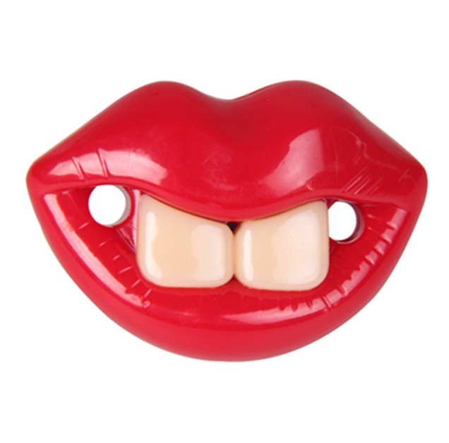 1 Pcs Dog Toy Pet Funny Pacifier Teddy Bichon Schnauzer Bulldog Red Lips Funny