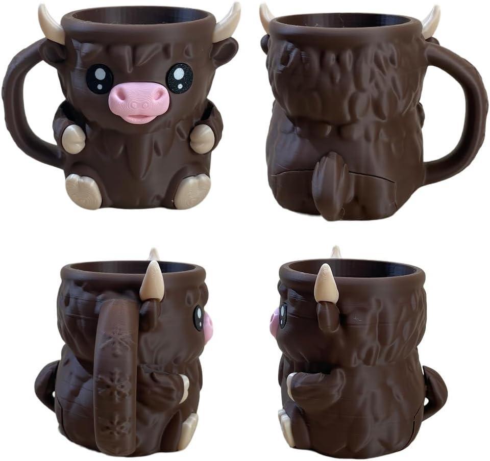 Christmas Gifts Cute Cow Style Ice Cream Pint Holder with Handle and Spoon – Reusable Antifreeze Cooler Sleeve for Ice Cream, Drinks, and Desserts – Funny Cow Gifts for Ice Cream Lovers