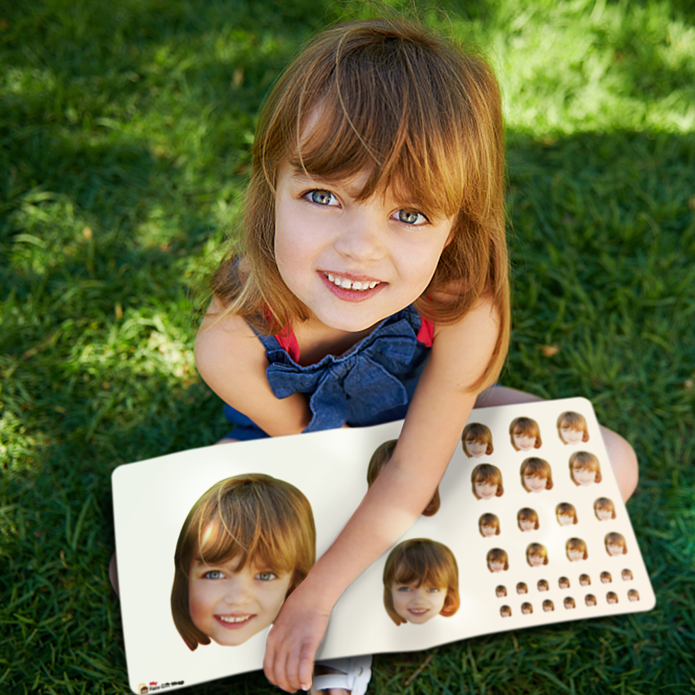 Custom Face Sticker Sheet - Cat