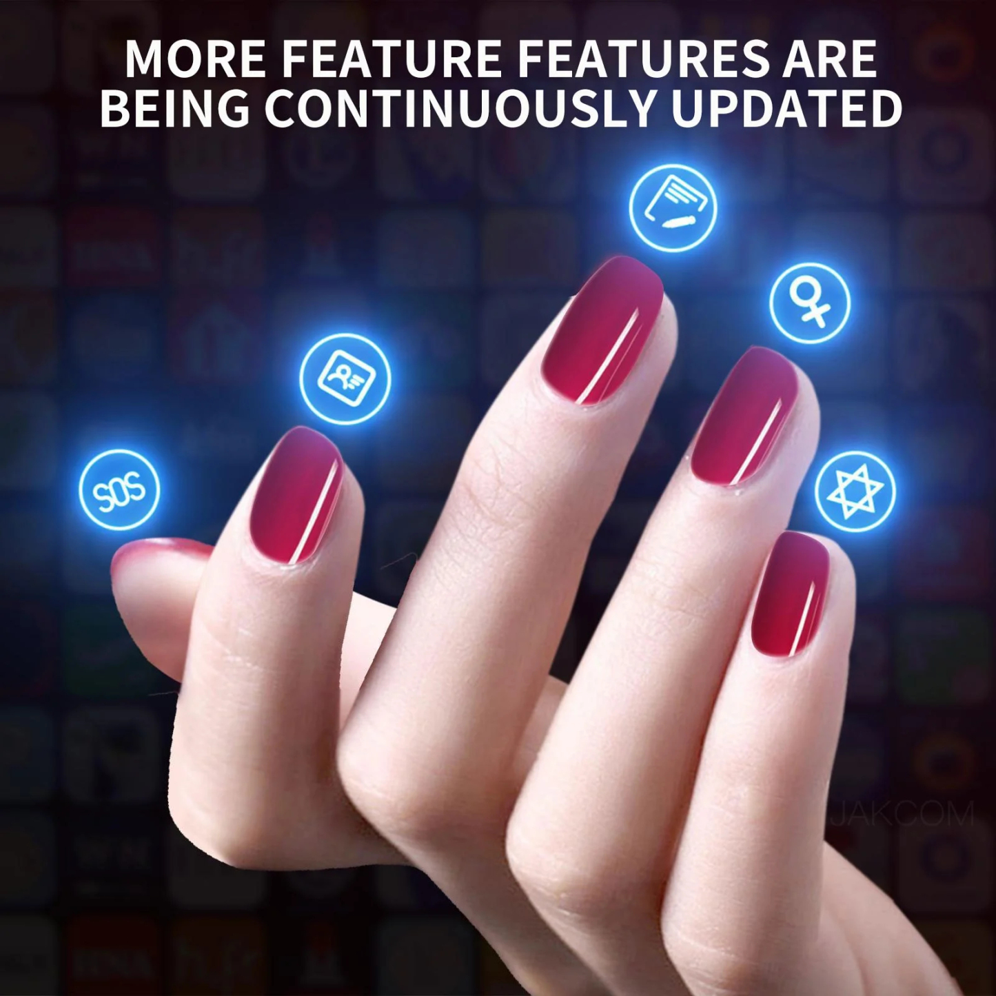 NFC Smart Nail Polish 20 Colors + Music-Linked Nail Stickers Tap to Play, Scan to Express