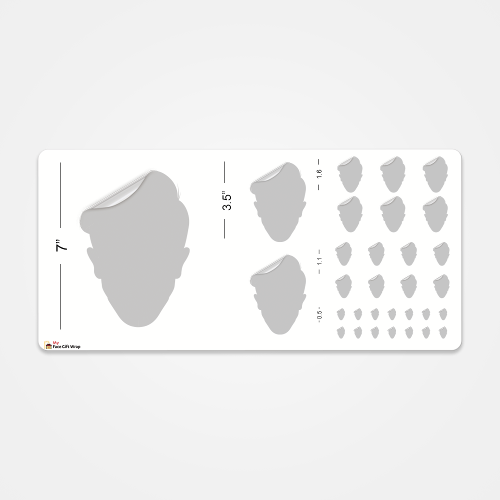 Custom Face Sticker Sheet - Cat