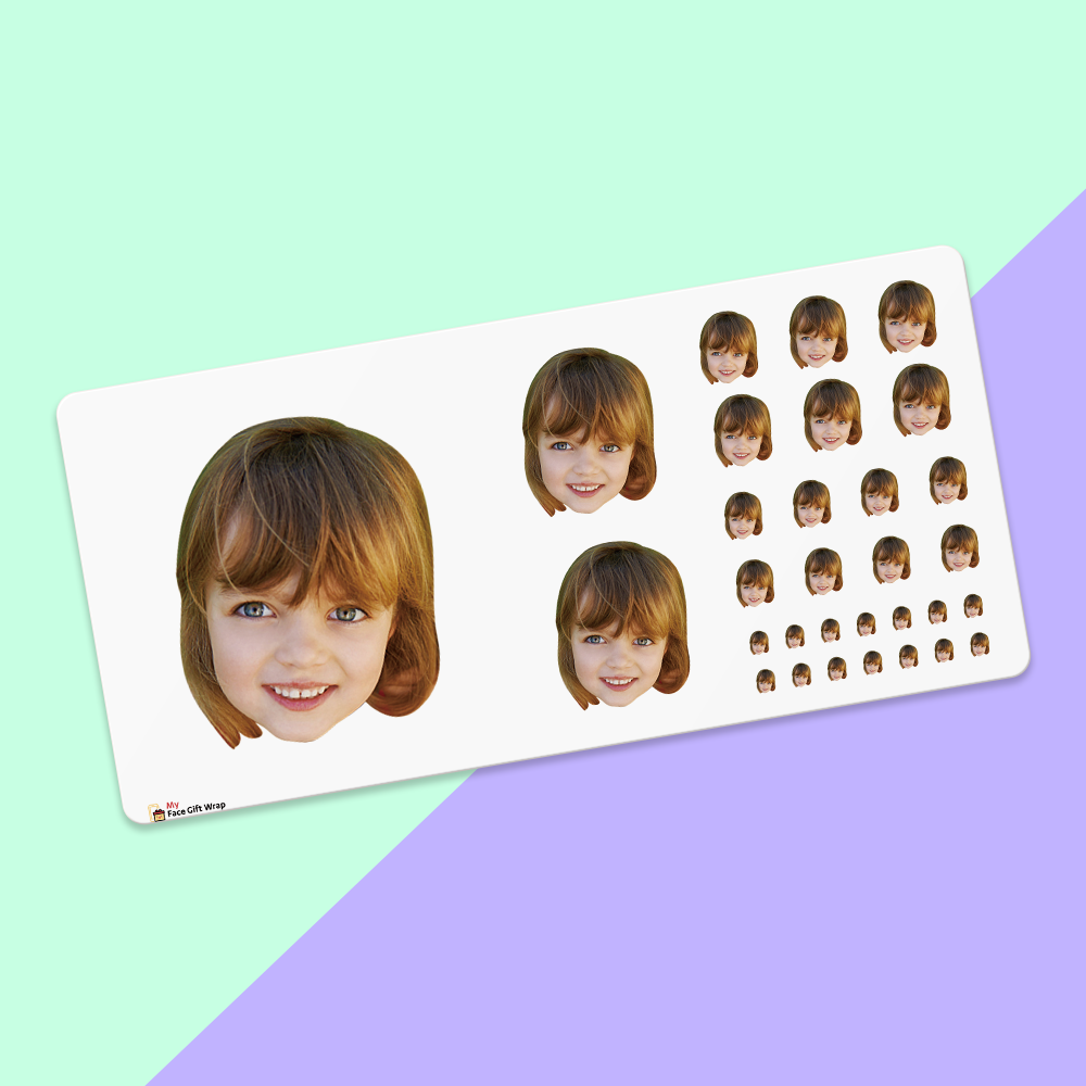 Birthday Gifts for Her Custom Face Stickers Sheet