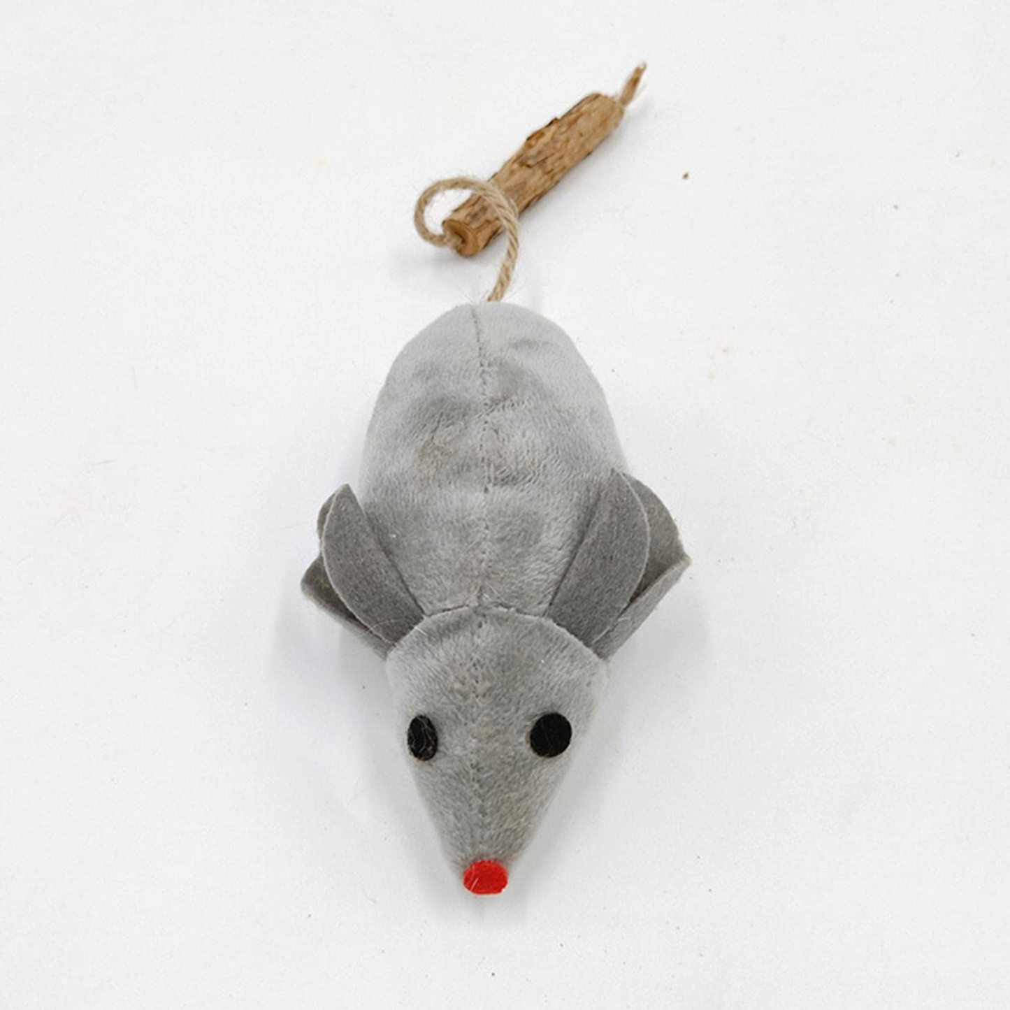 Soft Mouse Cat Chew Toy for Kittens Interactive & Portable Cat Toy for Teething and Play