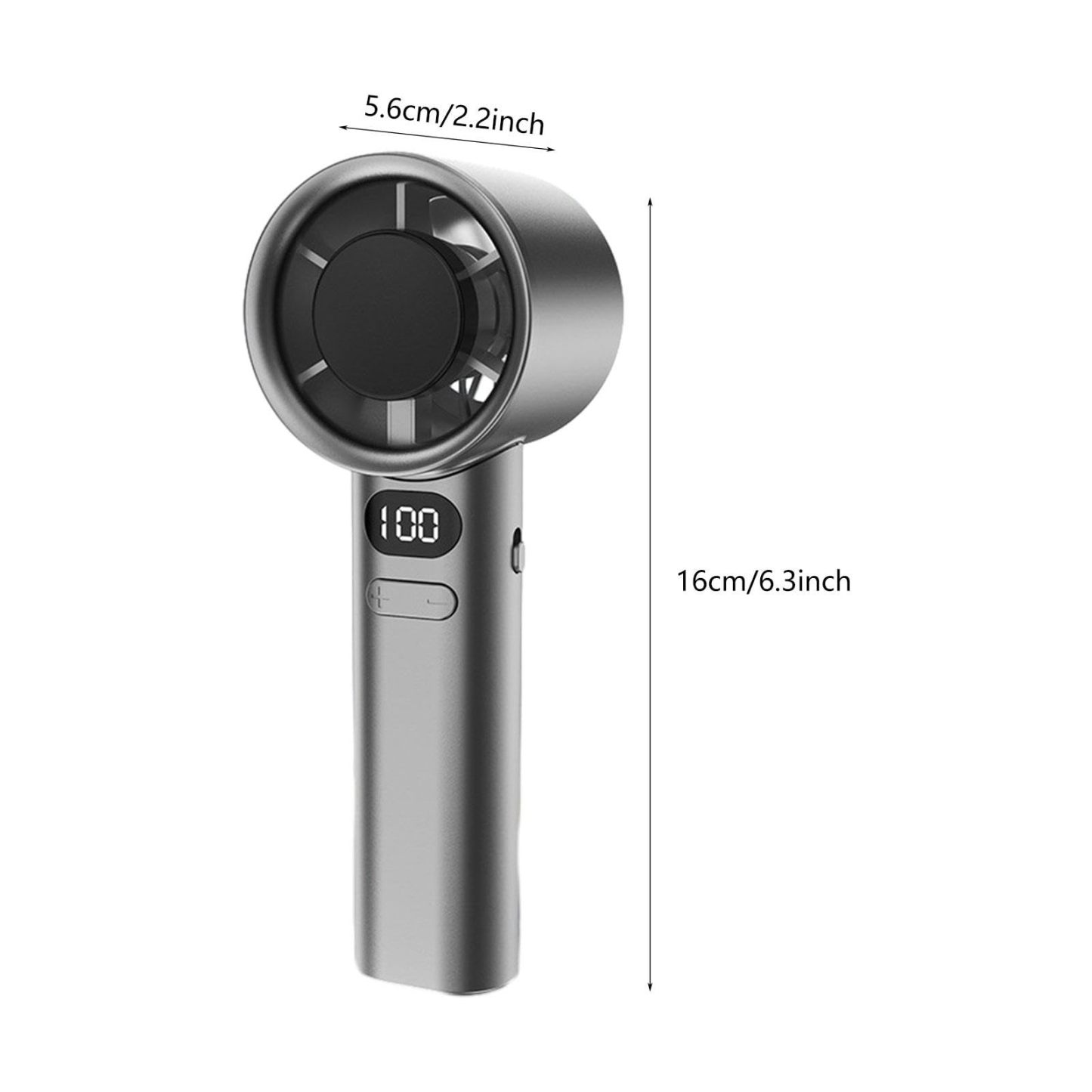 Turbo Cooling Handheld Fan Powerful Silent USB Desk Fan with Ice Chill Airflow, Portable Bladeless Mini Air Conditioner for Office & Travel