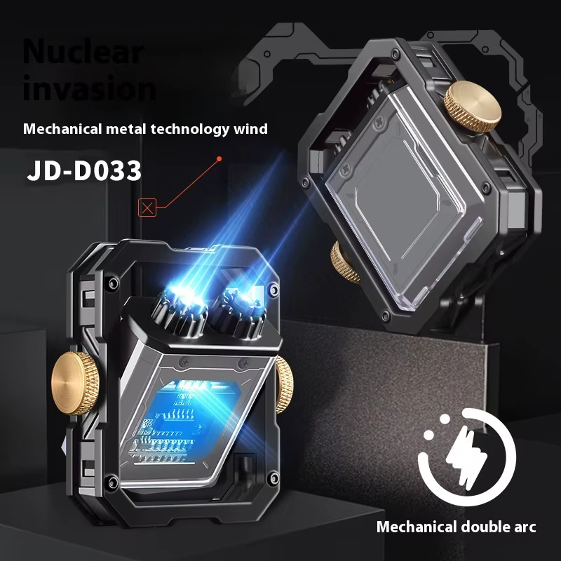 New Rotary Gyro USB Electric Arc Lighter – Rechargeable Windproof Lighter Toy in Gift Box, Multi-Color LED Fidget Spinner Design