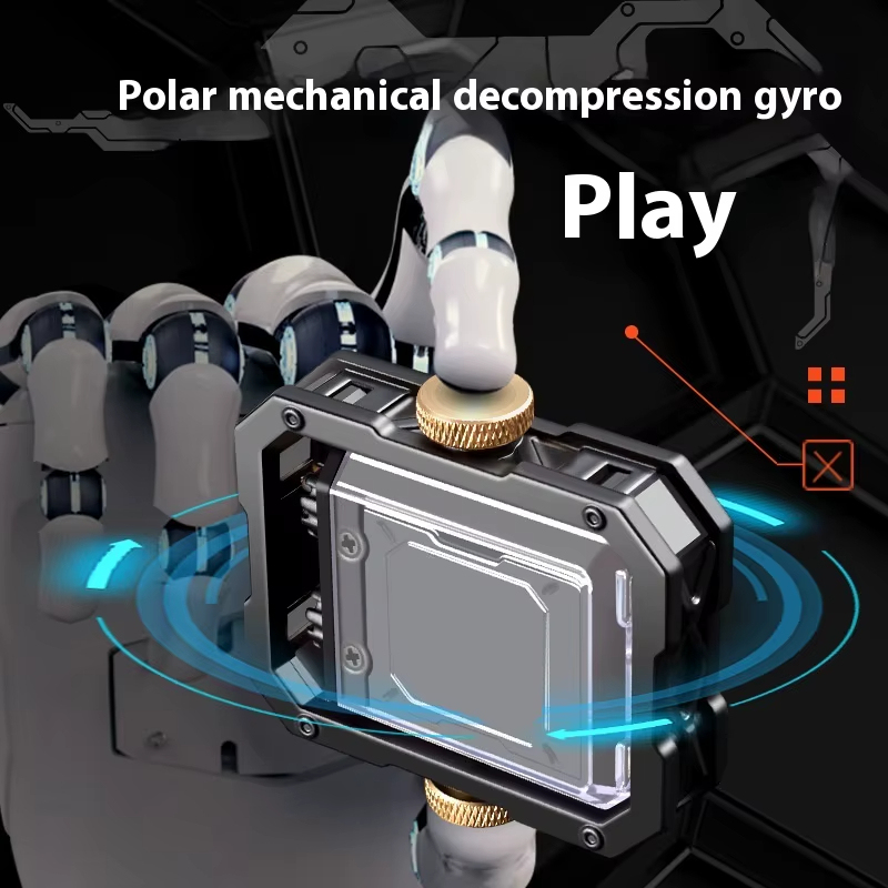 New Rotary Gyro USB Electric Arc Lighter – Rechargeable Windproof Lighter Toy in Gift Box, Multi-Color LED Fidget Spinner Design