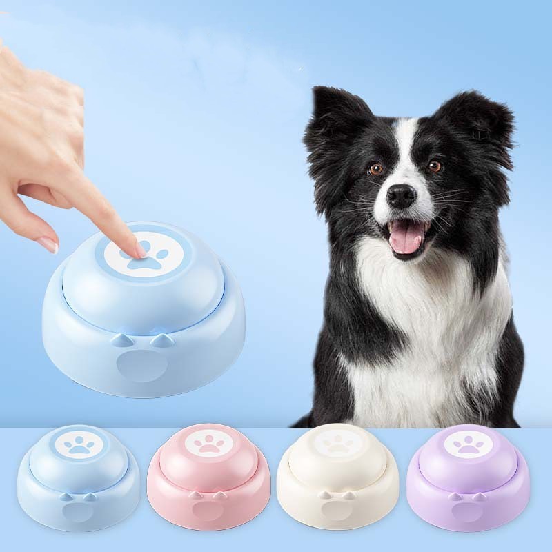 Dog Communication Buttons 30-Second Voice Recording Buzzer for Pet Training & Talking Games Gift for Pet Lovers