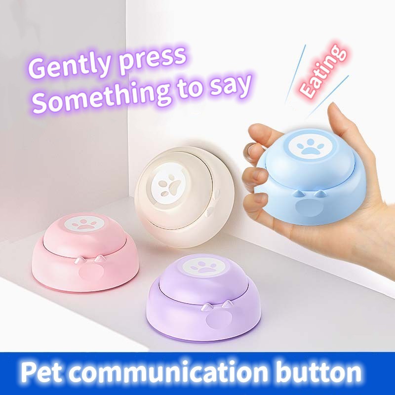 Dog Communication Buttons 30-Second Voice Recording Buzzer for Pet Training & Talking Games Gift for Pet Lovers