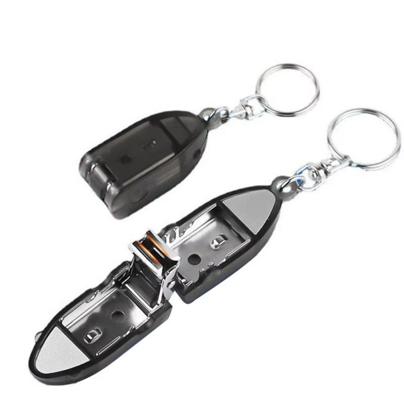 Mini Folding Nail Clippers Portable Stainless Steel Nail Trimmer with Keychain, Compact Manicure Tool for Fingernails & Nail Art