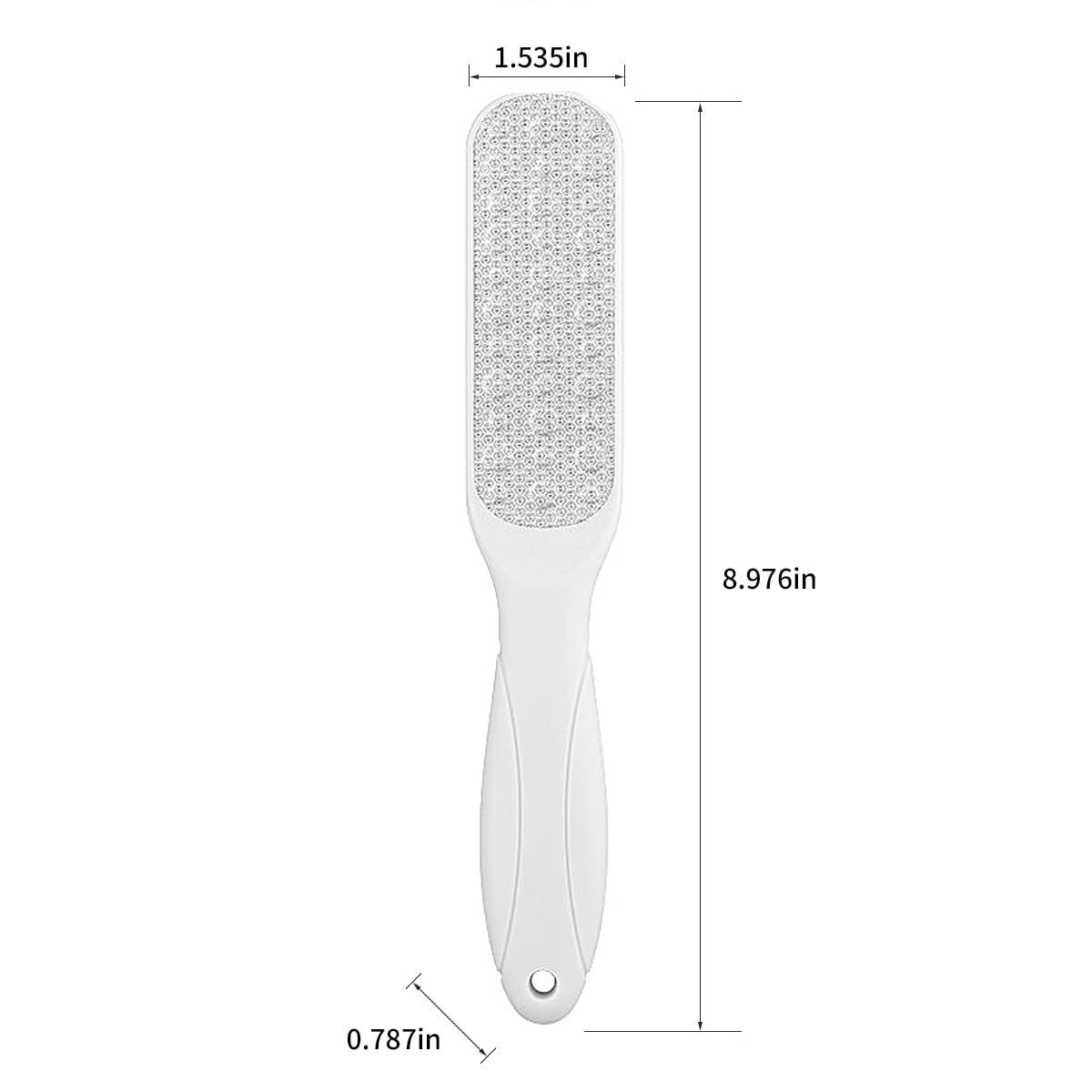 Premium Stainless Steel Foot File – Double-Sided Pedicure Rasp Callus Remover with Soft Silicone Handle, Dead Skin & Cracked Heel Exfoliator