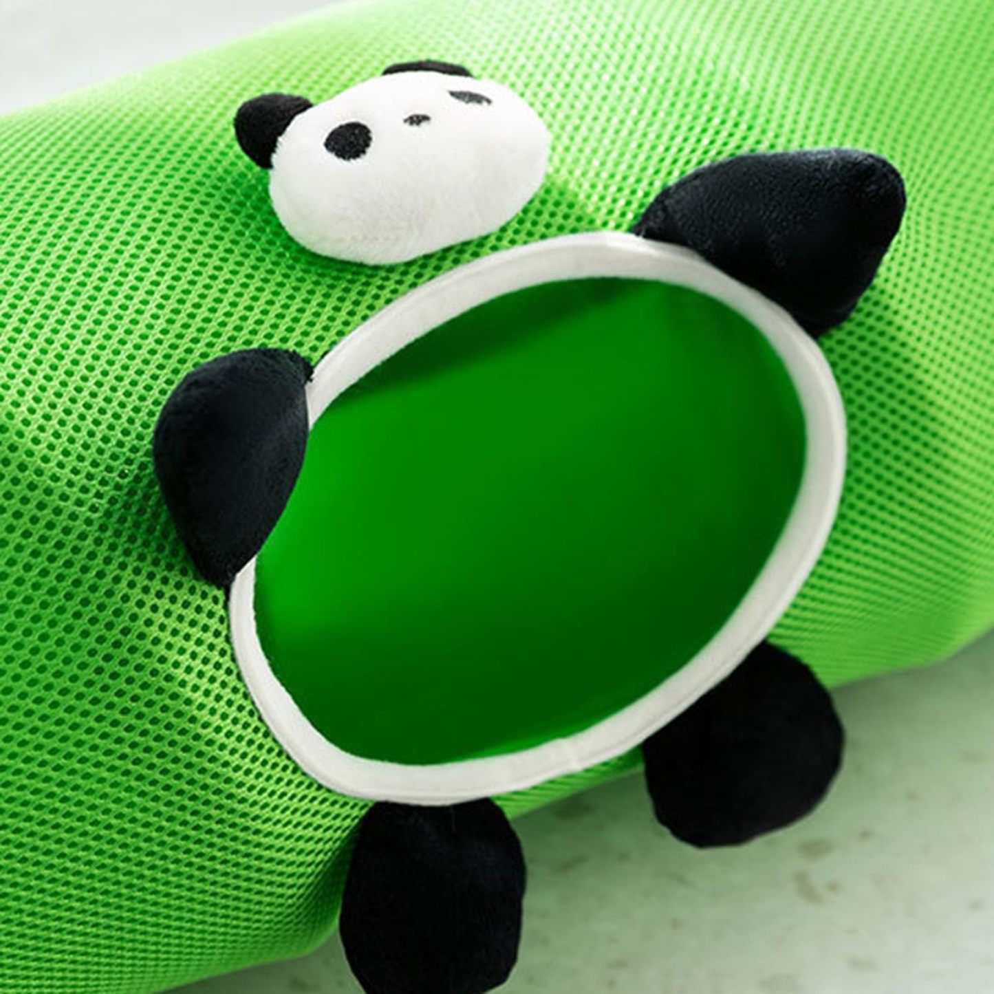 Cartoon Cat Tunnel Foldable Straight Tube Play Toy for Indoor Cats, Panda Bambu Style Polyester Pet Tunnel for Play & Storage Gift For Pet Lovers