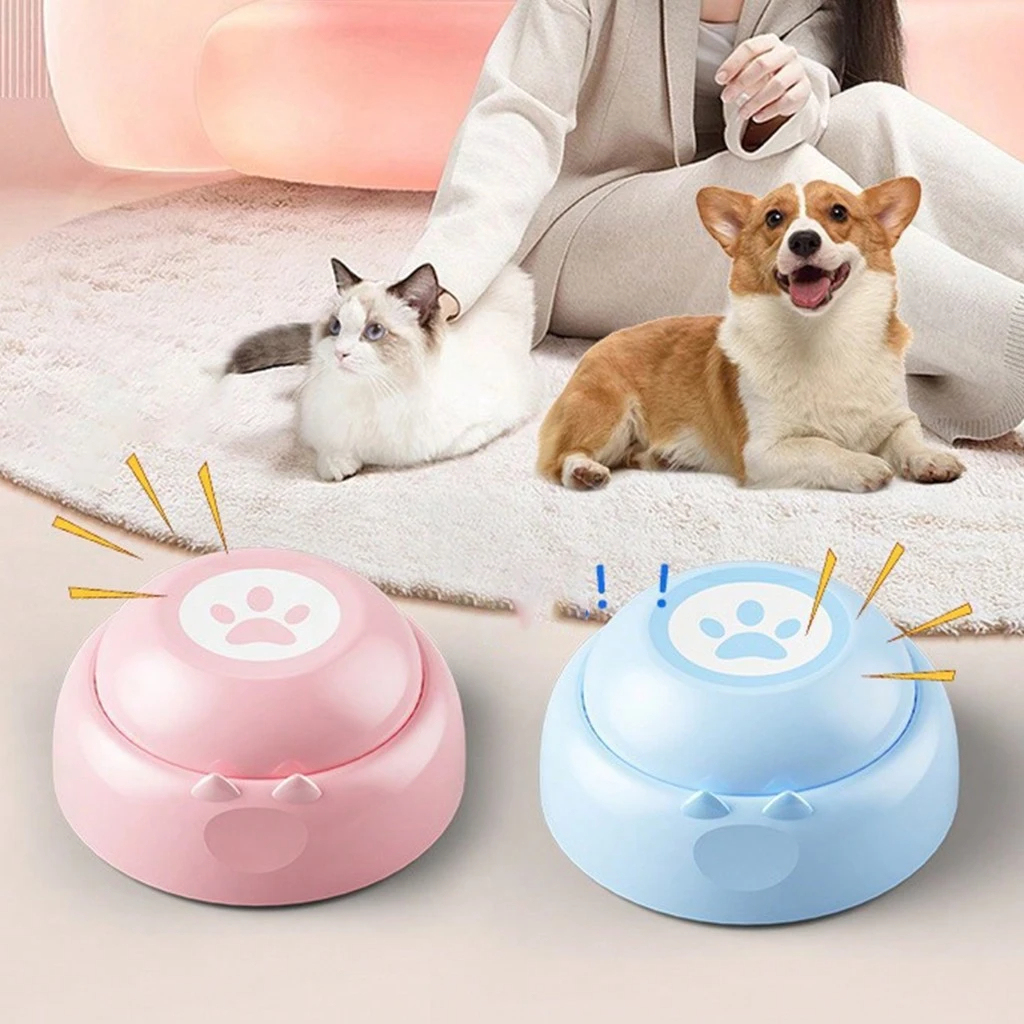 Dog Communication Buttons 30-Second Voice Recording Buzzer for Pet Training & Talking Games Gift for Pet Lovers