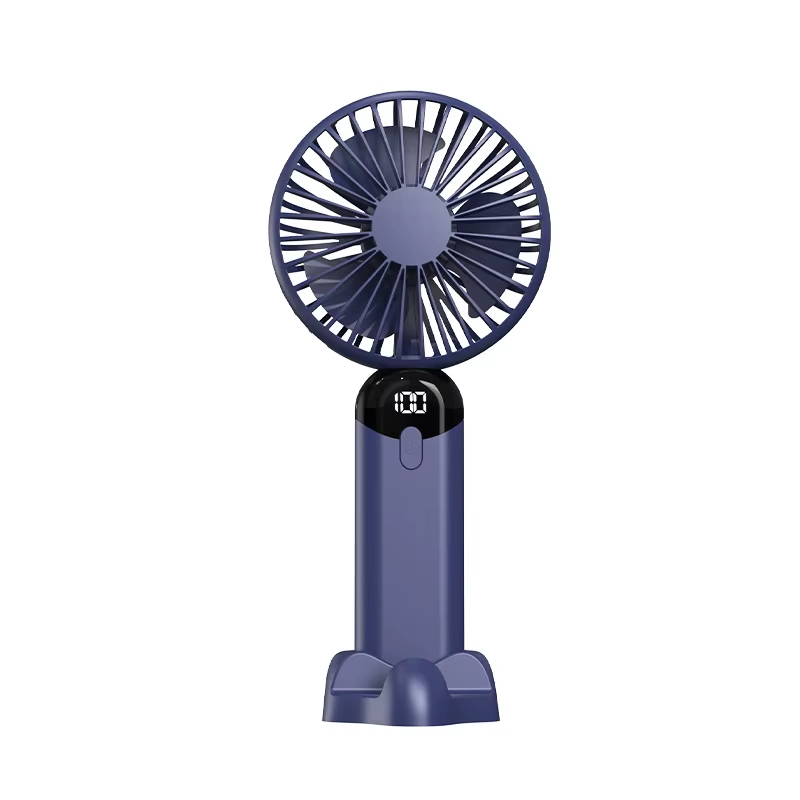 Rechargeable Mini Handheld Fan Quiet USB Desk Fan with Battery Display, Long Battery Life, Portable for Outdoor Use 8.1×3.7×2.6in