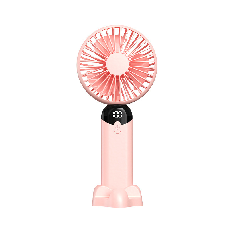 Rechargeable Mini Handheld Fan Quiet USB Desk Fan with Battery Display, Long Battery Life, Portable for Outdoor Use 8.1×3.7×2.6in