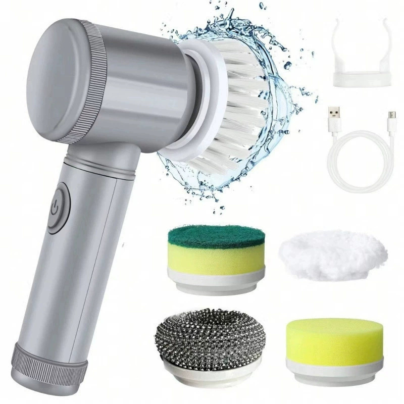 Cordless Electric Cleaning Brush | Handheld Power Scrubber for Bathroom, Kitchen, Tile, Bathtub, Sink, Shower & Grout | Motorized Household Cleaner